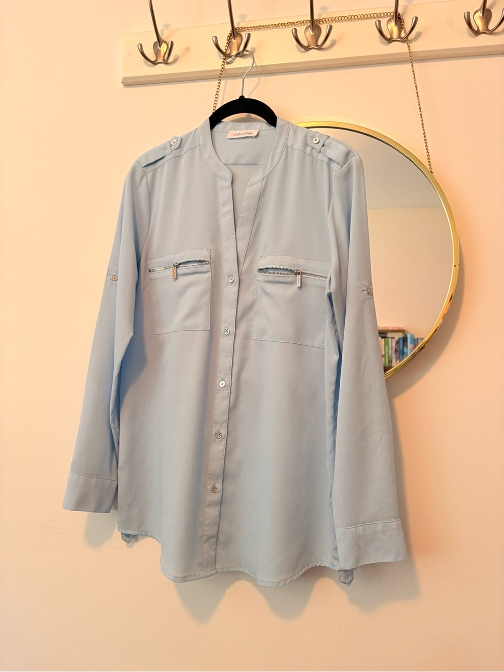 Calvin Klein Baby Blue Button Down